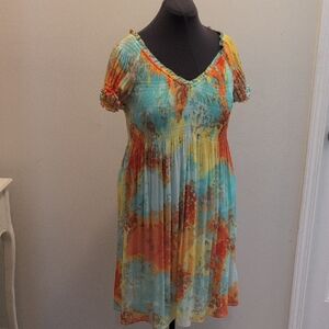 Melissa Paige Multicolor Smocked Dress